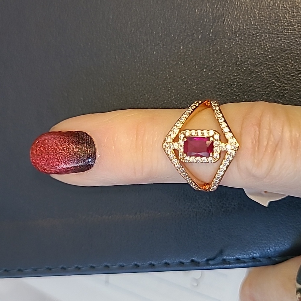 Bomb Party - Most Iconic Lab created Ruby ring